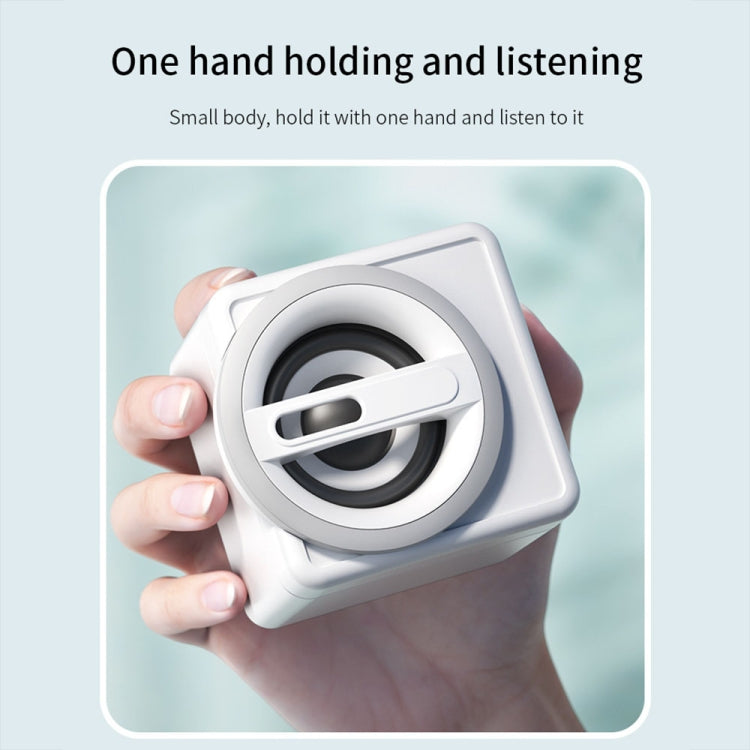K1 Mini Desktop Computer Wired Speakers USB Subwoofer Speaker, Color: Light Edition White