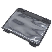 Car Seat Back Water-resistant Transparent Tablet Storage Bag(Black)