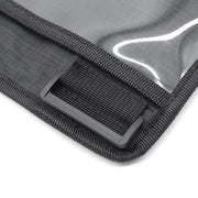 Car Seat Back Water-resistant Transparent Tablet Storage Bag(Black)