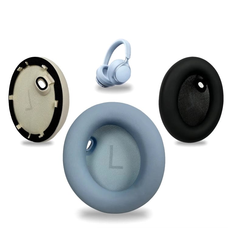1pair For Anker Soundcore Space One S1 Headphone Leather Sponge Cover(Blue)