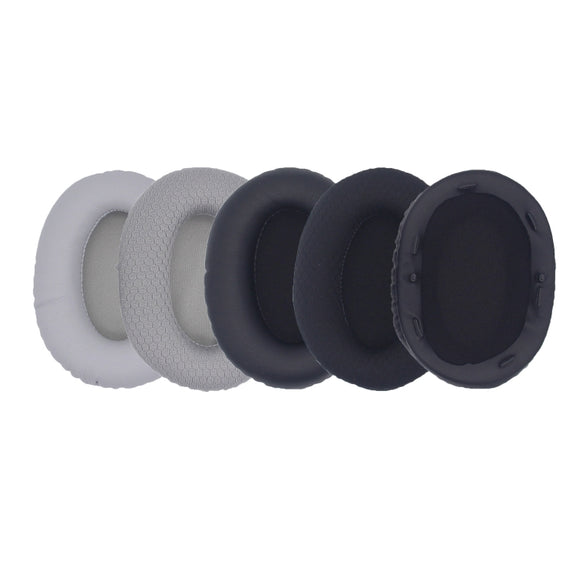 1pair For Razer Opus X Headphone Replacement Sponge Cover Ear Pad Accessories(Black Leather)