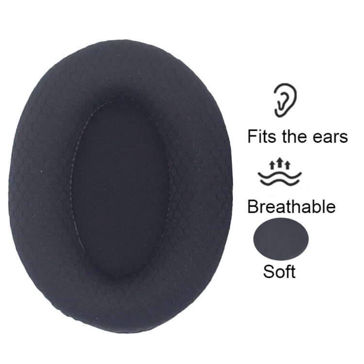 1pair For Razer Opus X Headphone Replacement Sponge Cover Ear Pad Accessories(Gray Leather)