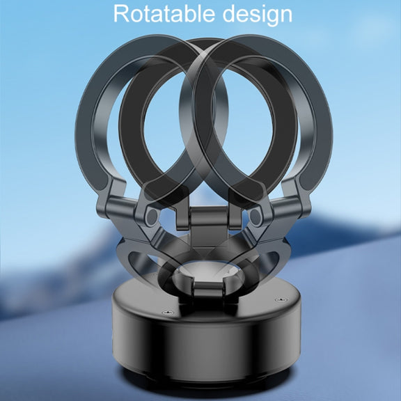 D1 Rotatable Magnetic Finger Ring Clip Car Phone Navigation Holder(Silver)