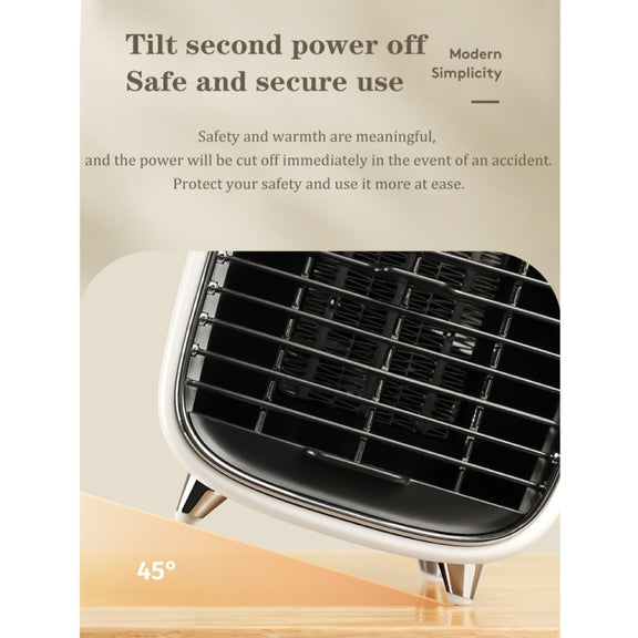 Y36 Mini Portable Desktop Heater Home Office Electric Heater, Color: US Plug Green
