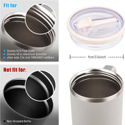 For Stanley 40oz Adventure Quencher Transparent Straw Lid Replacement Parts, Spec: Rose Red