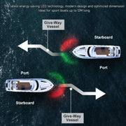 Marine Navigation Warning Light Signal LED Yacht Light, Color: Silver Shell Red