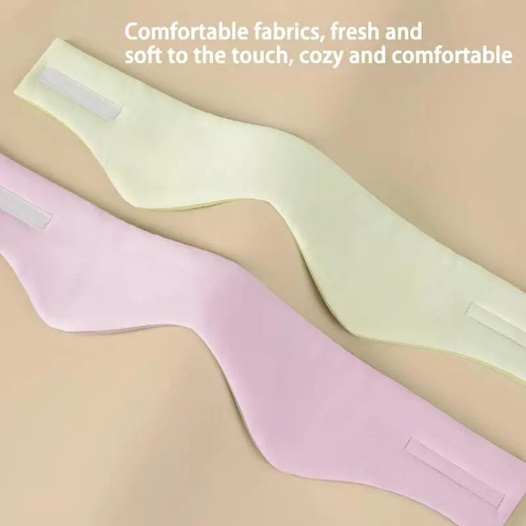 Dual-use Double-sided Eye Mask Earmuffs All-inclusive Noise Reduction Eye Protection Mask(Cold Pink+Warm Light Gray)