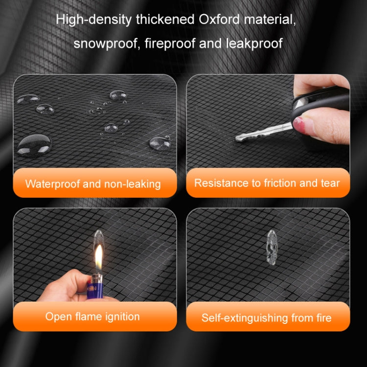Car Magnetic Front Sunscreen Water-resistant Thick Snow Shield(Orange)