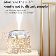 Desktop Small Crystal Bag Humidifier Aroma Ambient Lighting, Color: White Plug-in