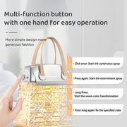 Desktop Small Crystal Bag Humidifier Aroma Ambient Lighting, Color: White Plug-in
