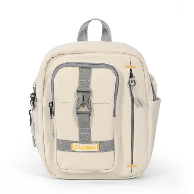Cwatcun D155 Shoulder Casual Microslr Camera Storage Bag Lightweight Digital Photography Bag(Beige)