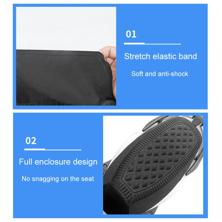 Medium Electrical Bike Warm Breathable Non-Slip Cushion Cover(Brown)