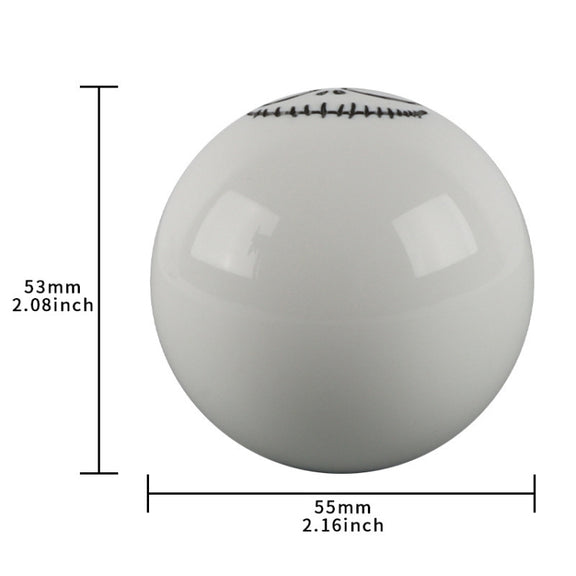 Car Modification Ghost Face Sphere Manual Shift Header(White)