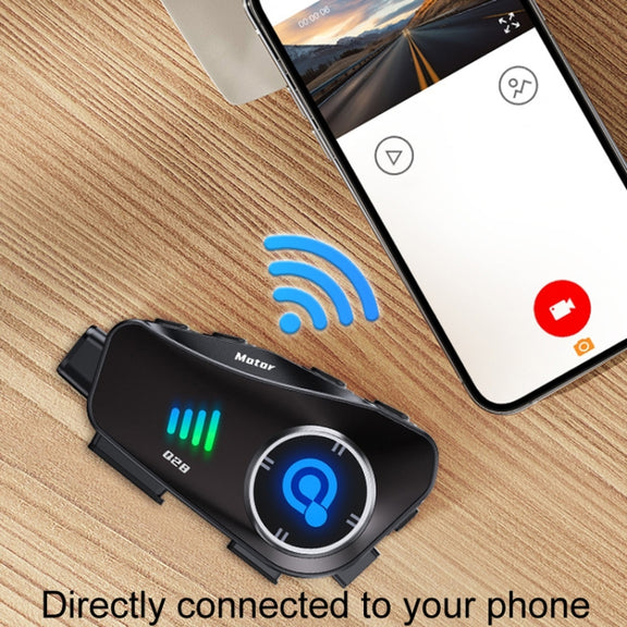 KUQIBAO Q28 Motorcycle Riding Helmet Bluetooth-compatible Headset Recorder(Soft Microphone)