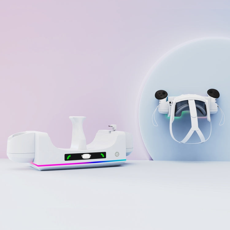 iplay Universal VR Storage Rack Charging Wall Mount with RGB Lighting