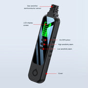 Portable Flammable Gas Methane Leak Detector Alarm(Black)