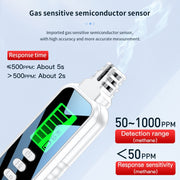 Portable Flammable Gas Methane Leak Detector Alarm(Black)