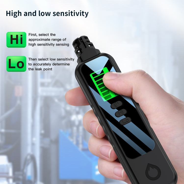 Portable Flammable Gas Methane Leak Detector Alarm(Black)