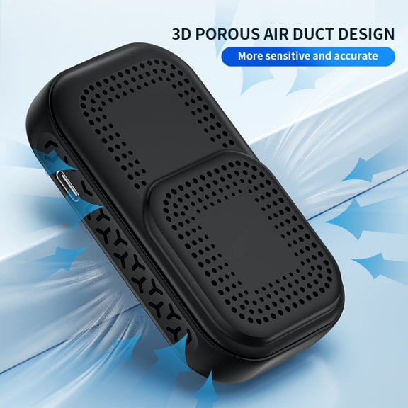 Haze Dust Air Quality Temperature Humidity Detector(Black)