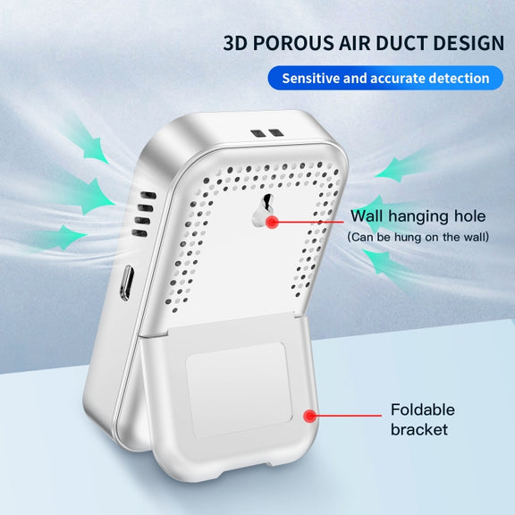 3 In 1 Multifunctional Portable Carbon Monoxide Detector(White)
