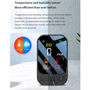 3 In 1 Multifunctional Portable Carbon Monoxide Detector(White)