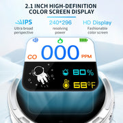 Portable Water-resistant Carbon Monoxide Alarm Detector(Black)