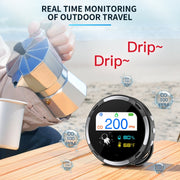 Portable Water-resistant Carbon Monoxide Alarm Detector(Black)