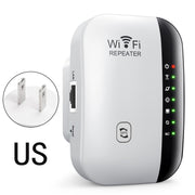 300Mbps Wireless WIFI Repeater 2.4G Route Signal Amplifier 7 Lights Version, Spec: US Plug