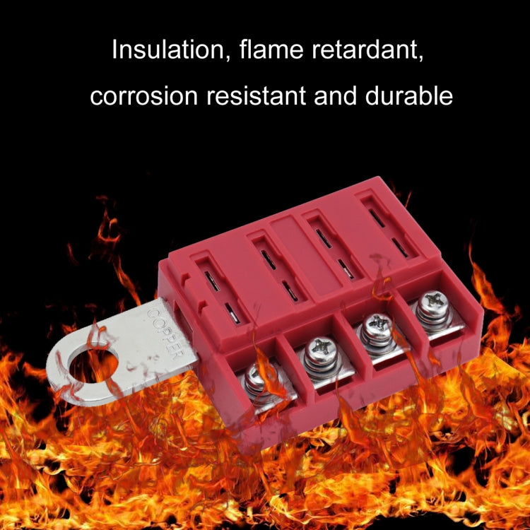4-way RV Yacht Ignition Protection Battery Terminal Fuse Block, Specification: Three