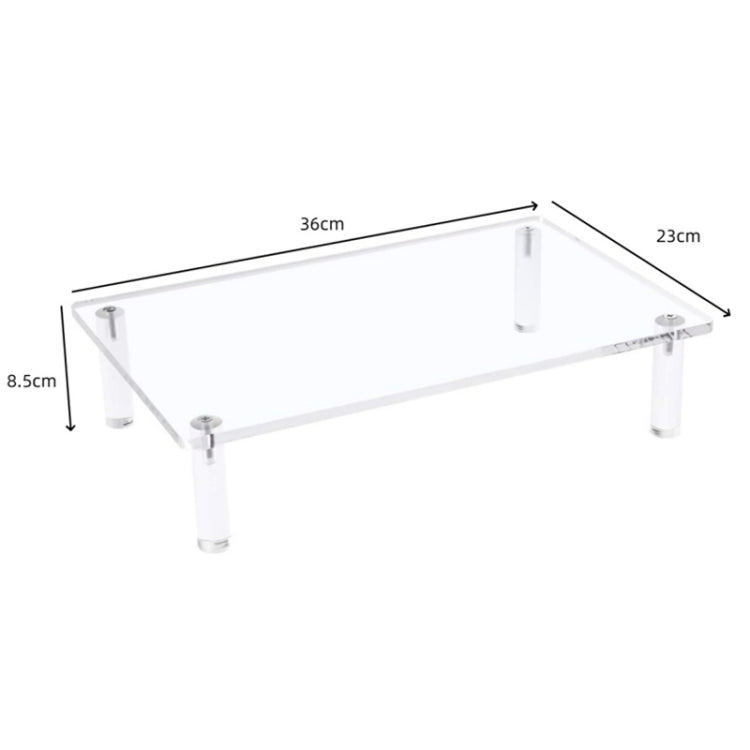 YX136 Desktop Acrylic Laptop / Printer Raised Stand