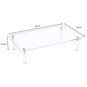 YX136 Desktop Acrylic Laptop / Printer Raised Stand