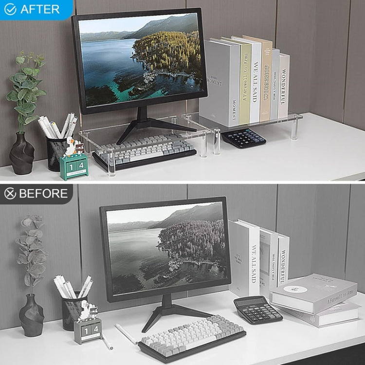 YX136 Desktop Acrylic Laptop / Printer Raised Stand