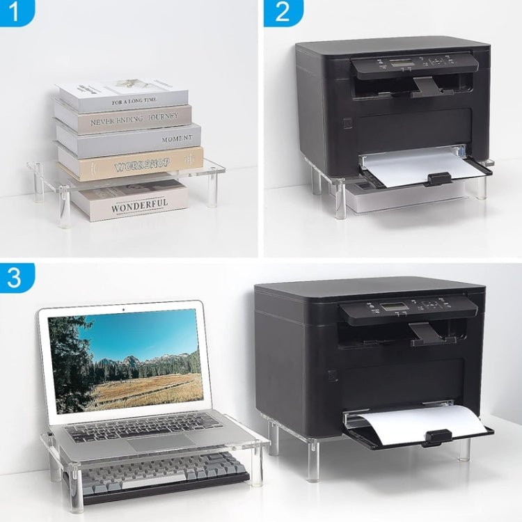 YX136 Desktop Acrylic Laptop / Printer Raised Stand