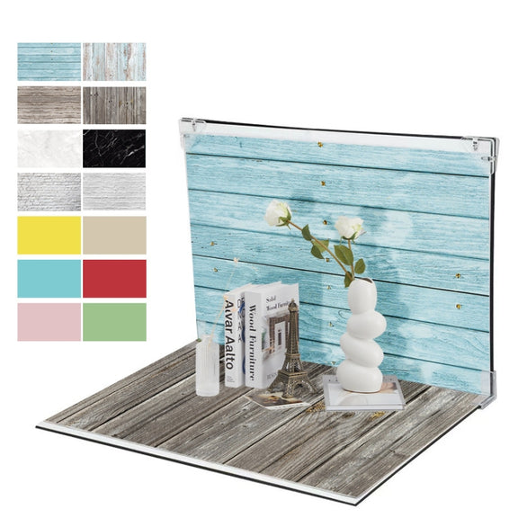 30x40cm 2+7 Thick Background Boards Photography Props Background Set, Style: One
