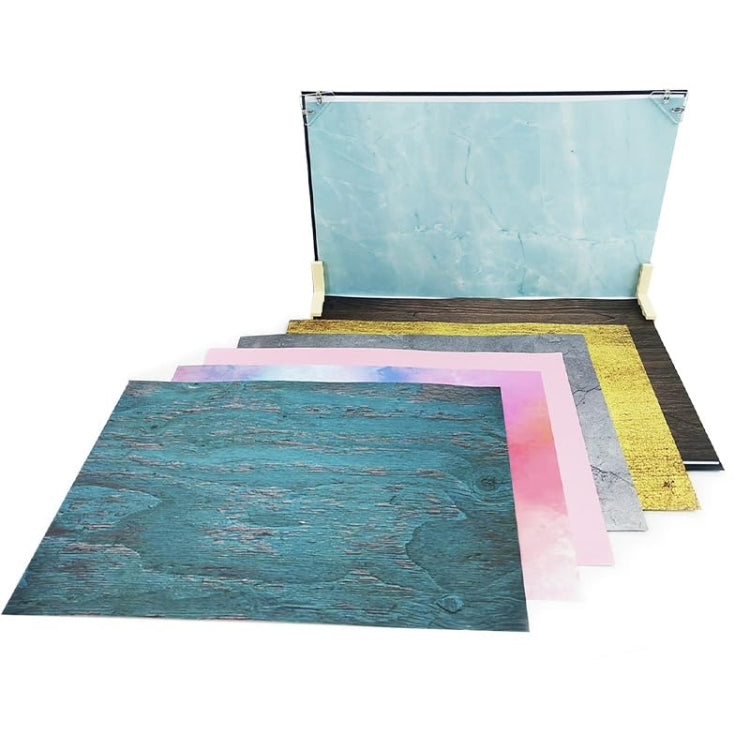 30x40cm 2+7 Thick Background Boards Photography Props Background Set, Style: Three