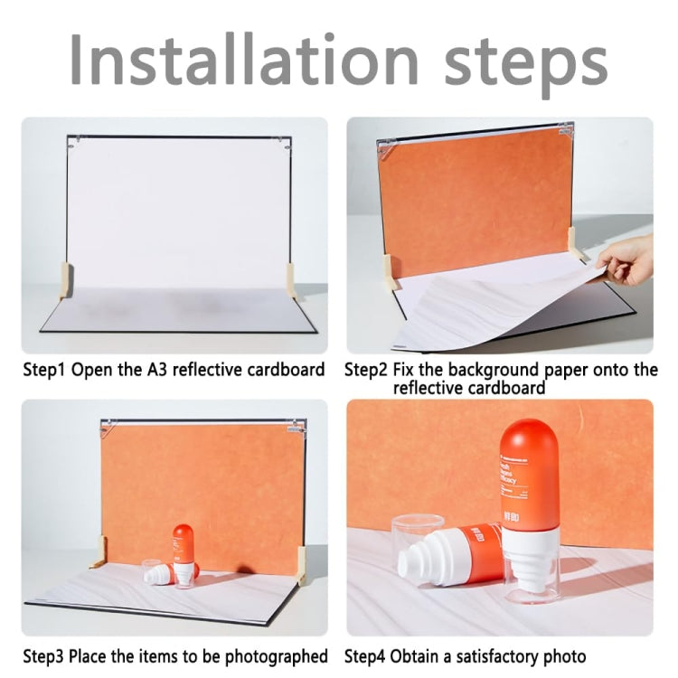 30x40cm 2+7 Thick Background Boards Photography Props Background Set, Style: Three