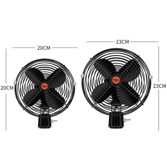 Engineering Car Excavator Strong Cooling High Power Fan, Size: 6 Inch 24V