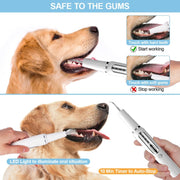 Pet Ultrasonic Teeth Cleaner Dog Electric Teeth Cleaning Tool Home Dentistry Tartar Remover(Black)