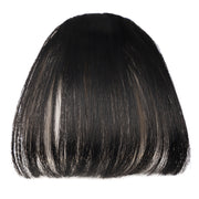 Chemical Fiber Wigs Thin Air Bangs Clip-on Wigs, Color: Natural Black No Sideburns