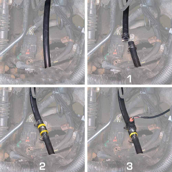 1/2 inch Fuel Pipe Fuel Pressure NPT Sensor T-type Barbed Connector