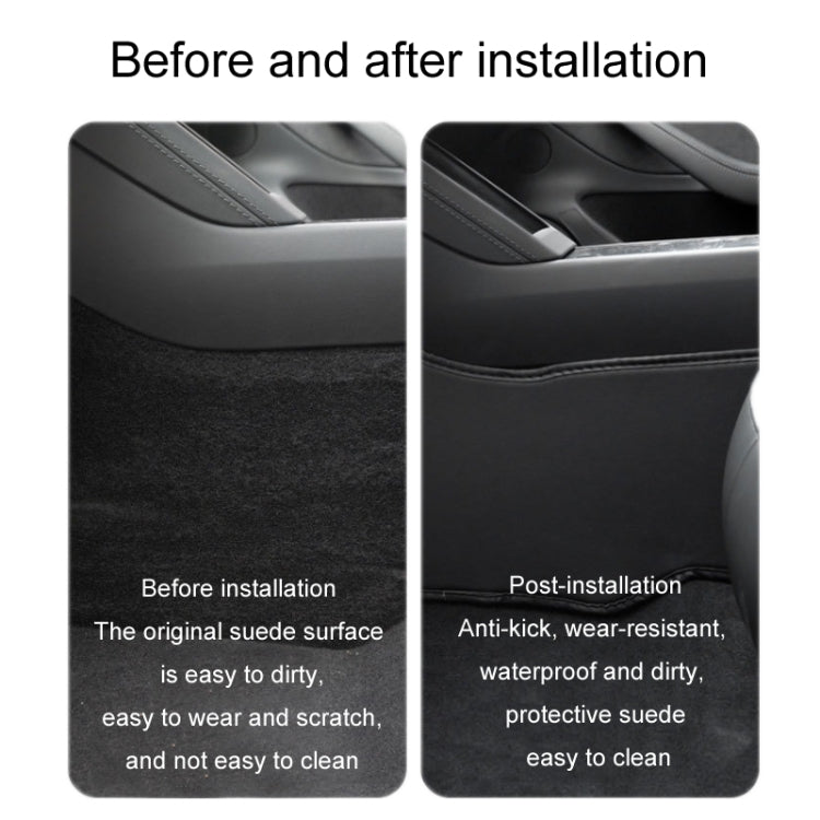 For Tesla Center Console Side Anti-kick Protective Pad, Style: MY Universal Driver Passenger Outer Side TPE