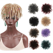 Personalized Hollow Curl Hip Hop Short Hair Dirty Braid Wig Blocks, Model: 1BTBUG