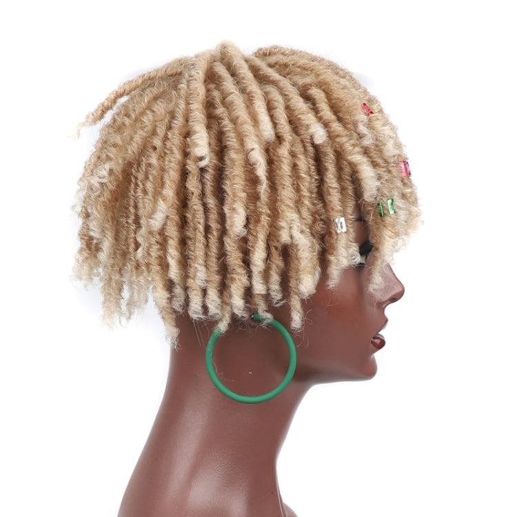 Personalized Hollow Curl Hip Hop Short Hair Dirty Braid Wig Blocks, Model: 1BT33