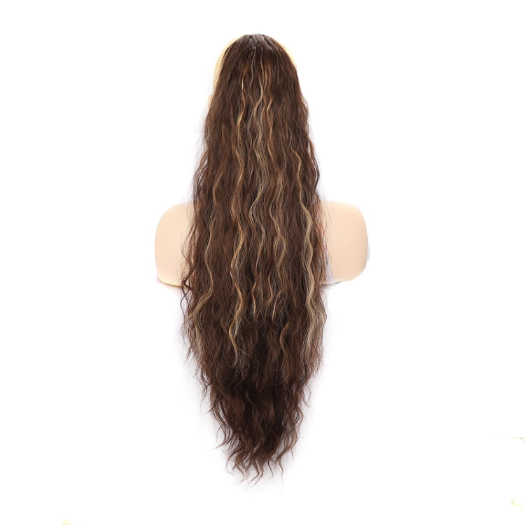 Ladies Extended Woolly Curly Rope Pulling Mesh Ponytail Wig, Color: 18T60A#