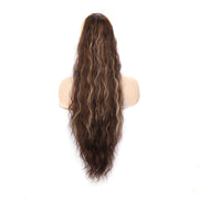 Ladies Extended Woolly Curly Rope Pulling Mesh Ponytail Wig, Color: 1B#