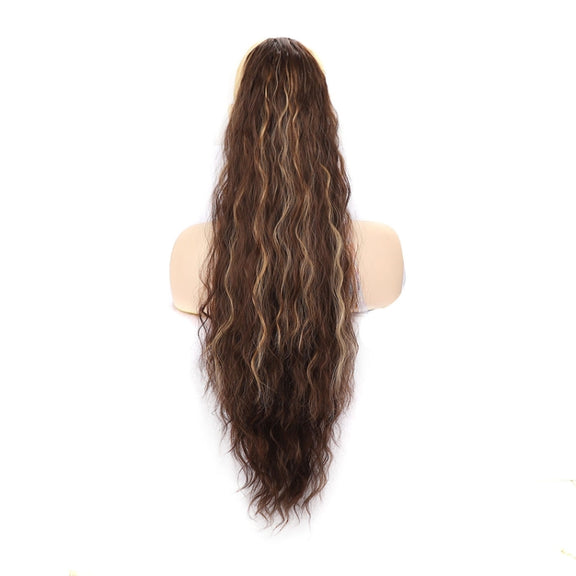 Ladies Extended Woolly Curly Rope Pulling Mesh Ponytail Wig, Color: 118#