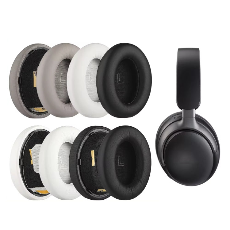 1pair For BOSE QC Ultra Headphone Leather Sponge Cover Earmuffs, Color: White Lambskin
