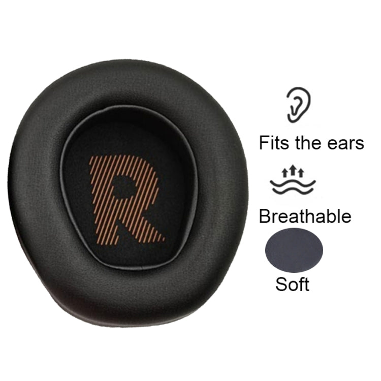 1pair For JBL QUANTUM 400 Headphone Leather Sponge Cover Earmuffs(Black)