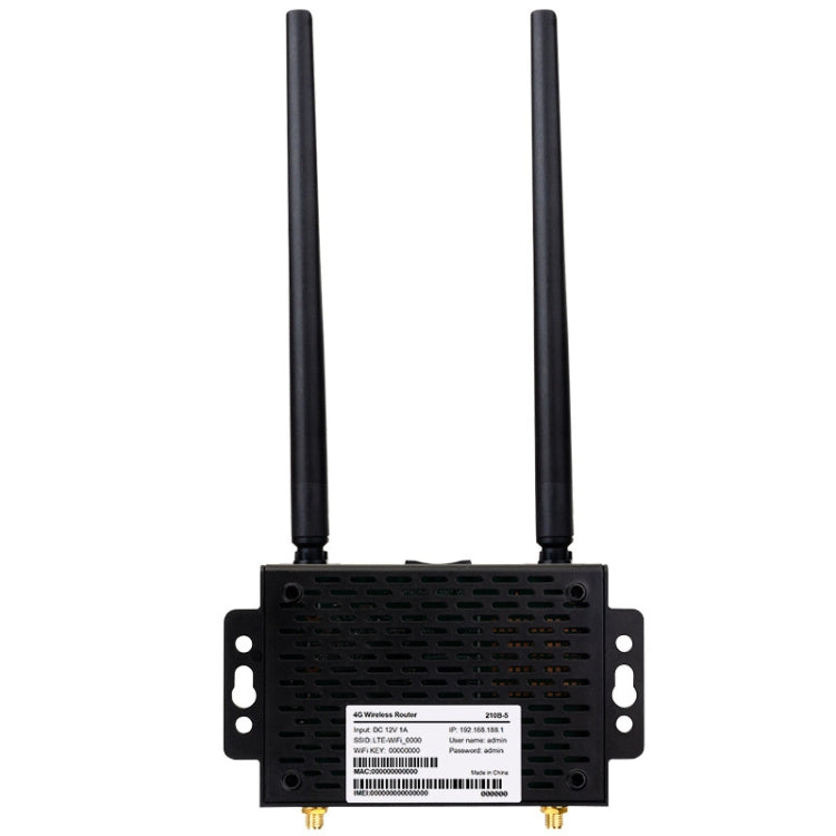 4G Wireless Plug-in Router Detachable Extension Antenna LTE Monitoring Network WiFi Hotspot, EU Plug(Black)