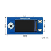 Waveshare 19340 For Raspberry Pi Pico 1.14inch 65K Colors LCD Display Module